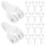 20pcs white plastic curtain track rollers with clips for shower rail 1