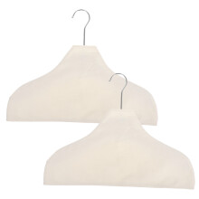 2pcs fabric shoulder covers for clothes, non-slip hanger protectors