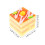 4 pcs artificial fruit cake models for bakery dessert table decoration 11
