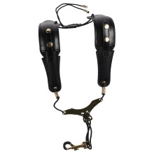 1X Zwarte Saxofoon Schouderriem Met Voering, Duurzaam & Comfortabel