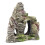 1pc artificial mountain decor for fish tank, dark brown 7