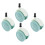 4 pcs baby stroller wheels replacement silent swivel universal fit 1