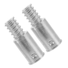 2 Pcs Extension Pole Threaded Adapter Aluminum Alloy Headgear