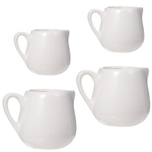 4 Mini Milchkrüge Aus Keramik Mit
