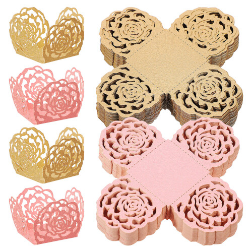 100 Pcs Truffle Wrappers Chocolate Cupcake Liners Party Supply 1