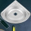 1 Set Stainless Steel Triangular Sink Compact Hand Wash Basin 7