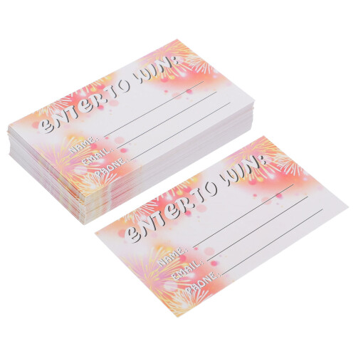 Blank Raffle Ticket Sheets Event Voting Cards