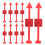 10pcs White Board Pointers Plastic Arrows for Classroom Activities 9