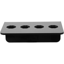 acrylic 4-slot wall mounted scissor holder rack for hairdresser tools
