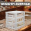 2Pcs White Plastic Desktop Storage Box Multi-Layer Sundries Organizer 10