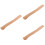 3pcs Long Wood Handle Replacement with Stainless Steel Wedge 8