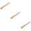 3pcs Long Wood Handle Replacement with Stainless Steel Wedge 11
