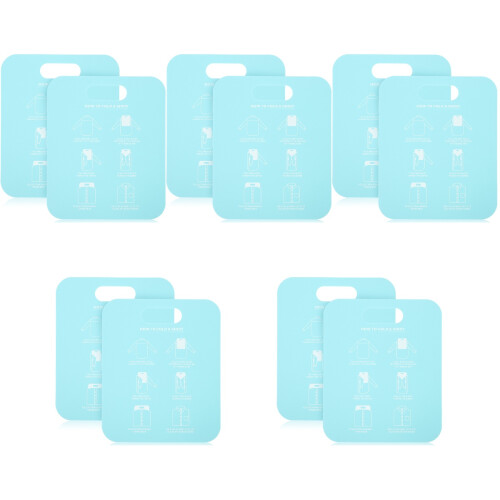 10 pcs shirt stacking board foldable clothing packing aid tool 2
