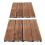 2pcs Interlocking Floor Tiles Waterproof Decking Light Brown 1