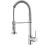 Kitchen Faucet Single Handle Copper With Pull Down Sprayer, Pull Out Sprayer, Commercial Spring, Chrome Plated Finish 1
