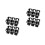 4 Pcs Plastic Succulents Planter Pots Cactus Tray 4