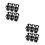 4 Pcs Plastic Succulents Planter Pots Cactus Tray 10