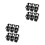 4 Pcs Plastic Succulents Planter Pots Cactus Tray 8