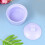 ceramic baking bowl heat resistant pudding cup with lid purple 11