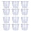 12pcs silicone perforated drinking cup markers assorted colors 1