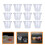 12pcs silicone perforated drinking cup markers assorted colors 2