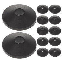 12pcs Black Tapered Toilet Bolt Rubber Washer M8 Conical Sealing Kit