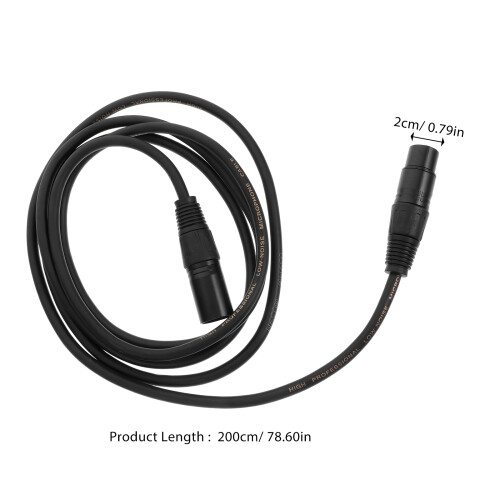 10pcs 2m 3-Pin DMX Cable for LED Par Moving Head Light 1