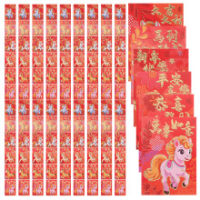 300 pcs red envelopes for chinese new year 2026 year of the horse