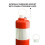 Reflective Traffic Post 70 Cm Orange Channelizer Post With Screw And Anchor Unbreakable Spring Post Attachable Socket 4