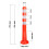 Reflective Traffic Post 70 Cm Orange Channelizer Post With Screw And Anchor Unbreakable Spring Post Attachable Socket 2