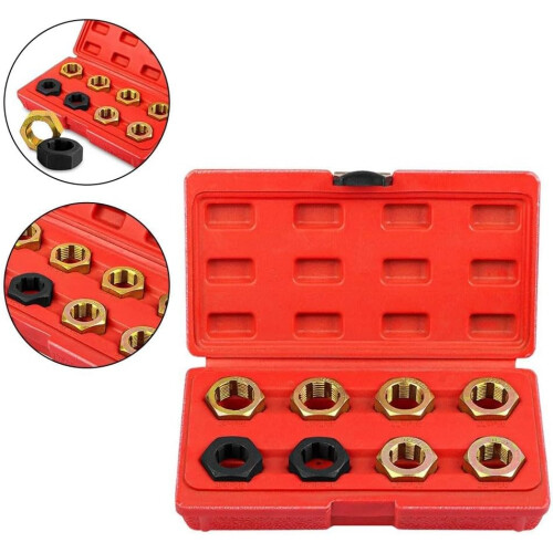 Metric Thread Chaser Tool Set 8-Piece For Axle Spindles With Carrying Case 2