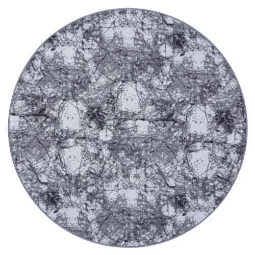 Carpet CONCRETE circle grey circle 100 cm 1