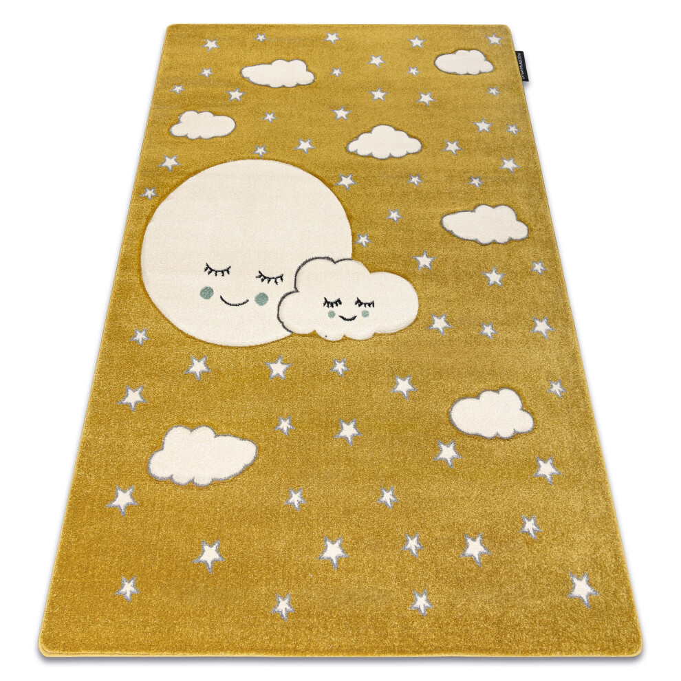 Carpet Petit Moon Stars, Clouds 240X330 Cm Gold Rugsx