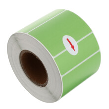 farbige thermotransfer-etikettenpapier, selbstklebende aufkleber grün