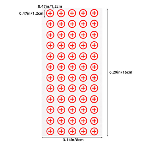 6 bogen selbstklebende pol-filter 12 mm , 60 stk 2