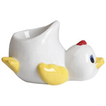 Porcelain Eggs Holders Egg Tray With Chicken Or Duck Design, Durable Kitchen Tool For Family Brunches