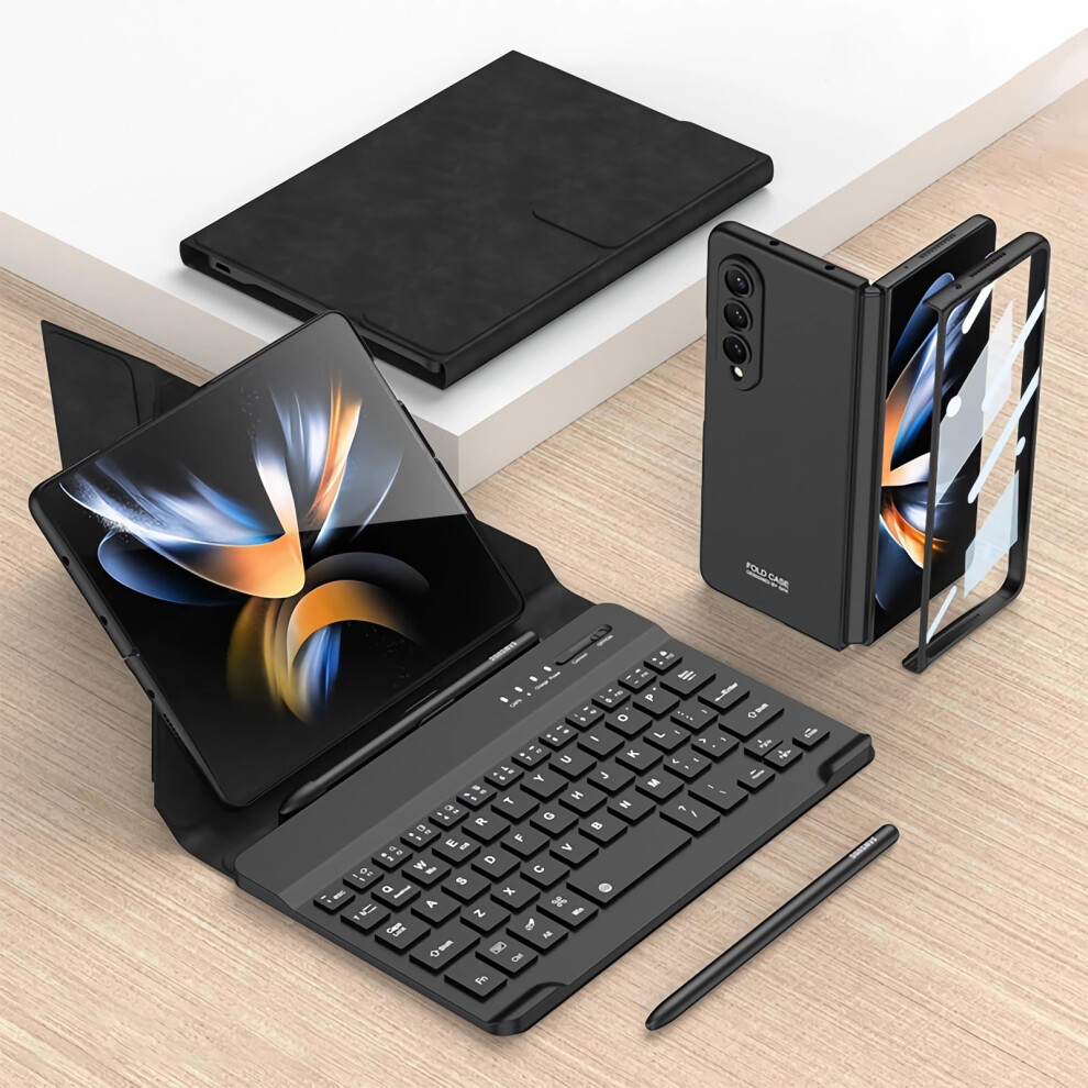 Keyboard Case For Samsung Galaxy Z Fold 7, Magnetic Detachable Wireless Keyboard, S Pen Holder, Capacitive Pen, Black 9016109016386