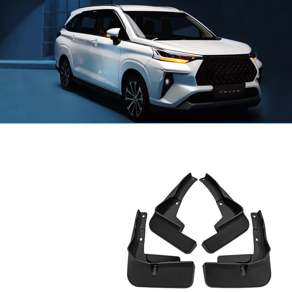 Car Mud Flaps 4 Piece Mud Guards Splashproof Waterproof For Toyota Veloz 2021-2022 9393856894901