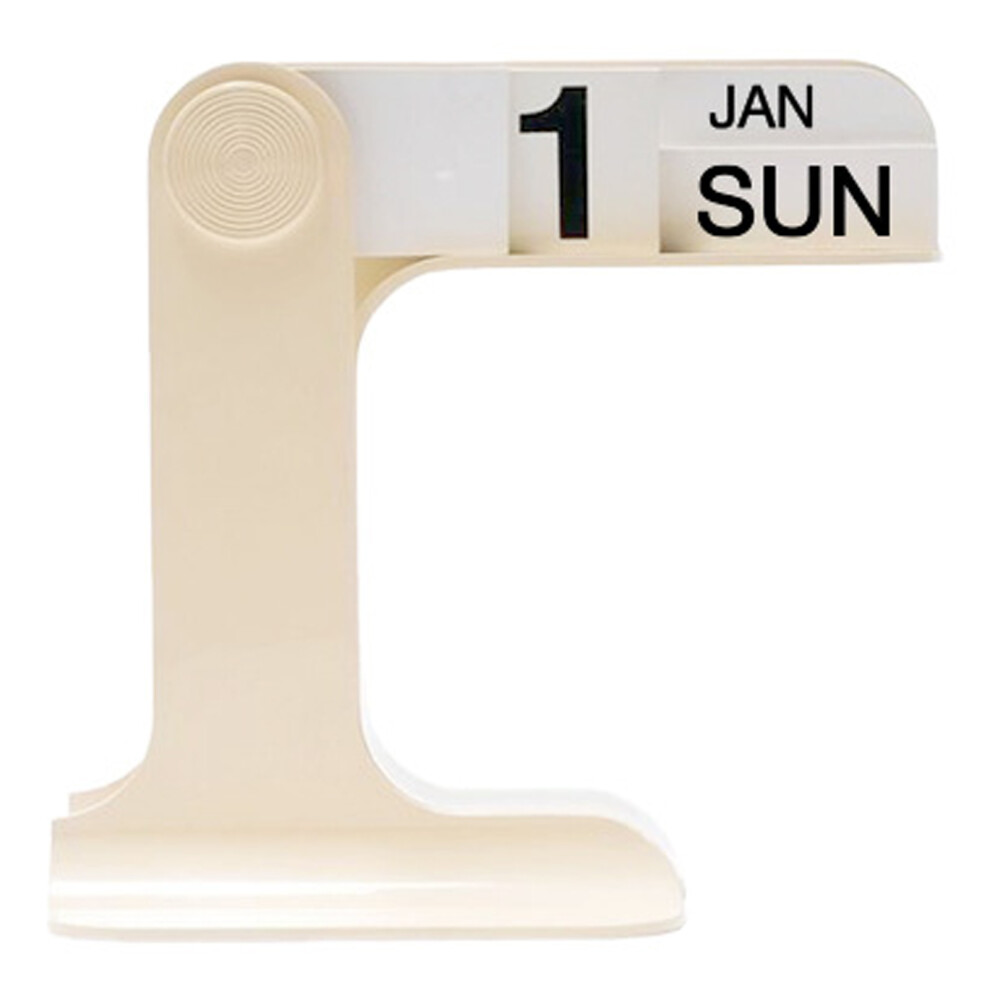 (Milk white) Flip Page Desk Calendar Made Of Wear-Resistant ABSresin Appearance Is-image-OPC-PKPB5BD-NEW