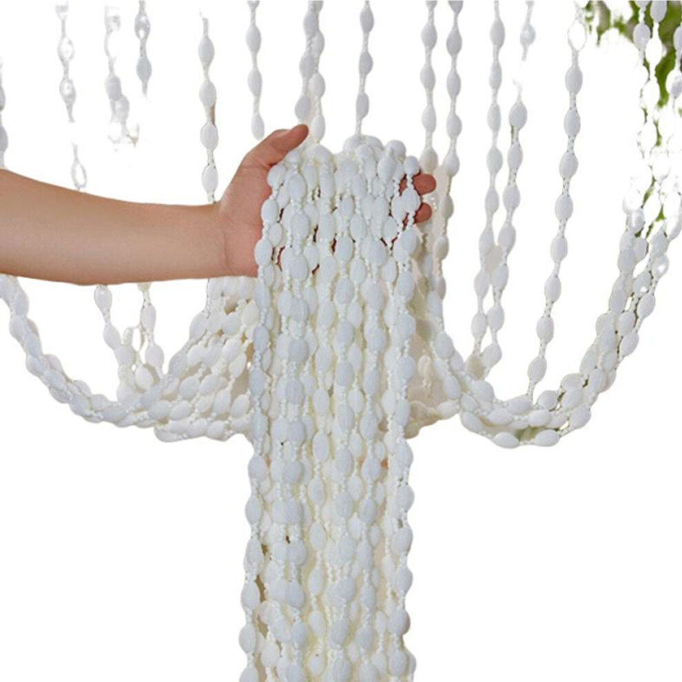 (A) Beaded Doorway Curtain For Room Divider Wood Curtains For Patio Doors