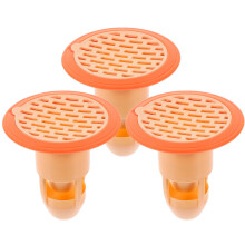 3Pcs Pink ABS Floor Drain Covers Hair Catcher Bathroom Sink Stoppers