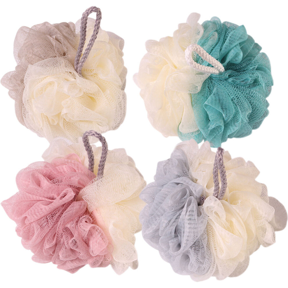 Artibetter 4 Pcs Shower Cleaning Balls Body Scrubbers Bath Loofah Bubbles
