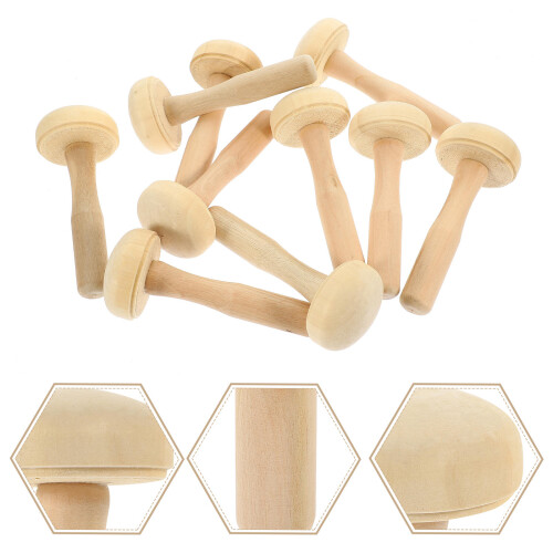 10pcs Wooden Ink Roller for Printmaking Drawing Tool 1