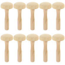 10pcs Wooden Ink Roller for Printmaking Drawing Tool