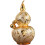 portable wine jug gourd shape container with lid large capacity 5
