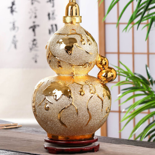 portable wine jug gourd shape container with lid large capacity 1