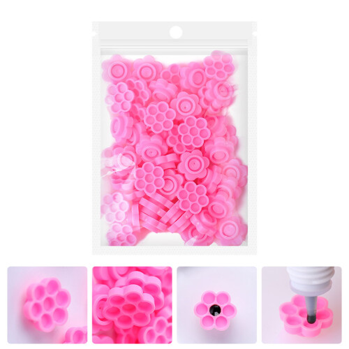 100pcs grafting false eyelash glue cup tool for eyelash extension 2