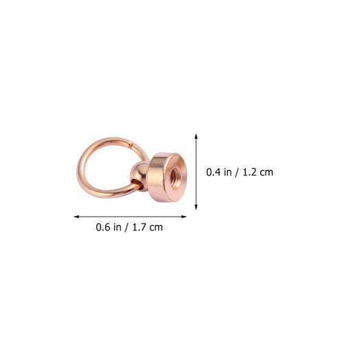 30pcs Brass Rotate Rivet Studs for Leathercraft 1