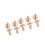30pcs Brass Rotate Rivet Studs for Leathercraft 8