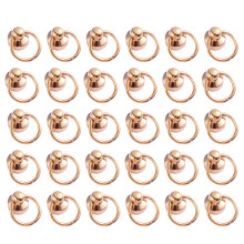 30pcs Brass Rotate Rivet Studs for Leathercraft